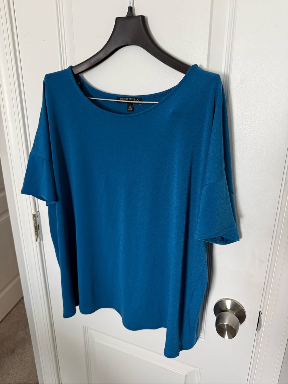 Banana Republic Deep Teal Short Sleeve Blouse